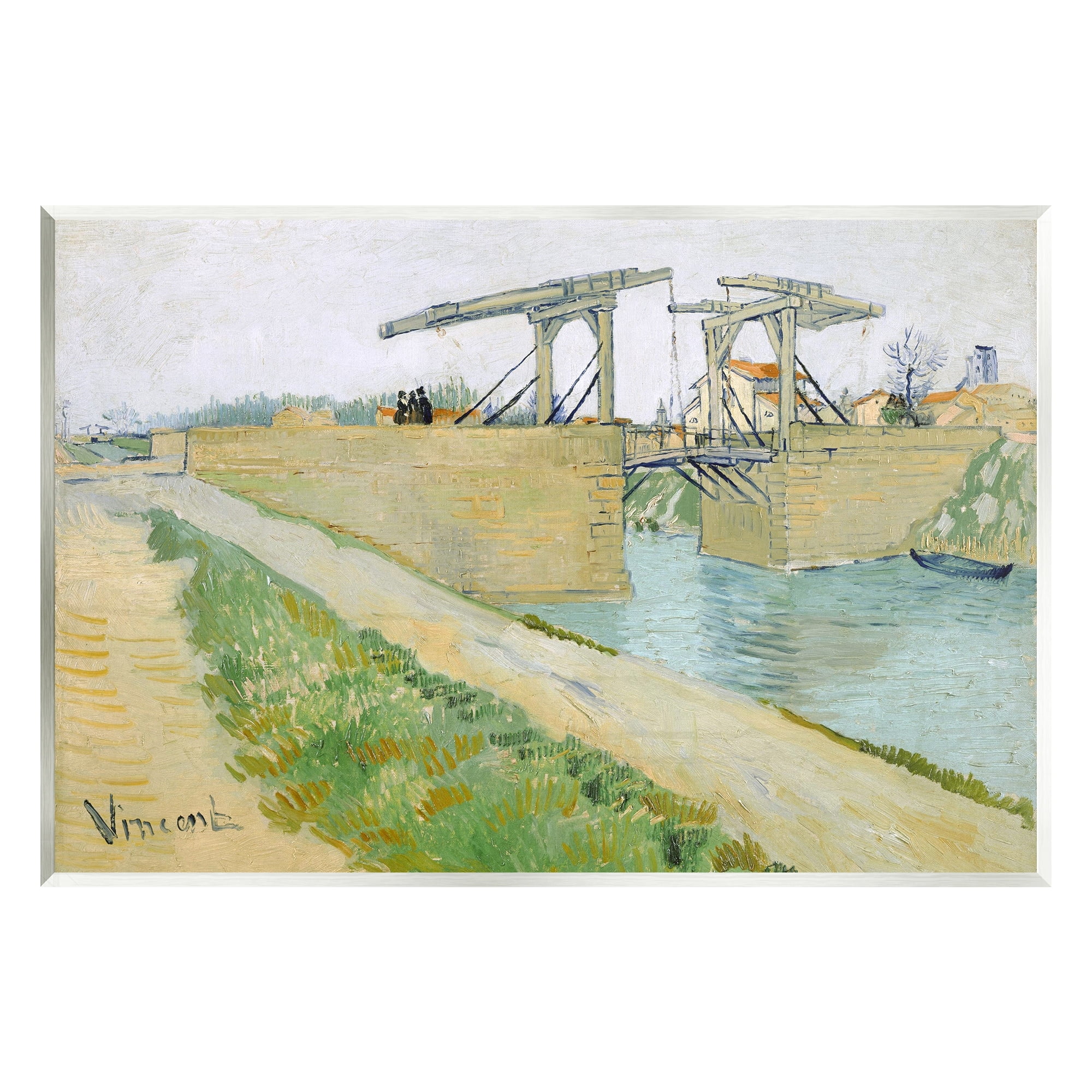 Stupell Industries De Brug Van Langlois Vincent van Gogh Bridge Painting Painting Unframed Art Print Wall Art, Design by one1000paintings