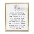 thumbnail image 1 of Stupell Industries Dear Daughter How Special You Are Literature & Flim Painting Gold Floater Framed Canvas Art Print Wall Art, 17 x 21, 1 of 9