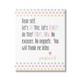 thumbnail image 1 of Stupell Industries Dear Self Motivational Phrase Graphic Art Gallery Wrapped Canvas Print Wall Art, Design by Alli Rogosich, 1 of 7