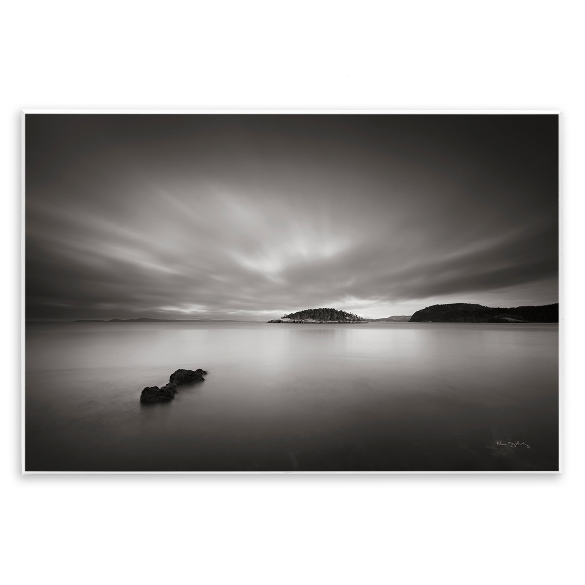 Stupell Industries Deception Pass Scene Landscape & Nature Photography Unframed Art Print Wall Art, 15 x 10