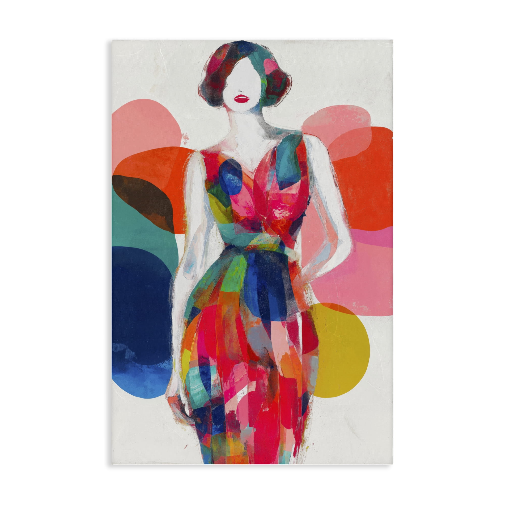 Stupell Industries Deco Fashion Woman Canvas Wall Art, design by Chromatic Storm Studio