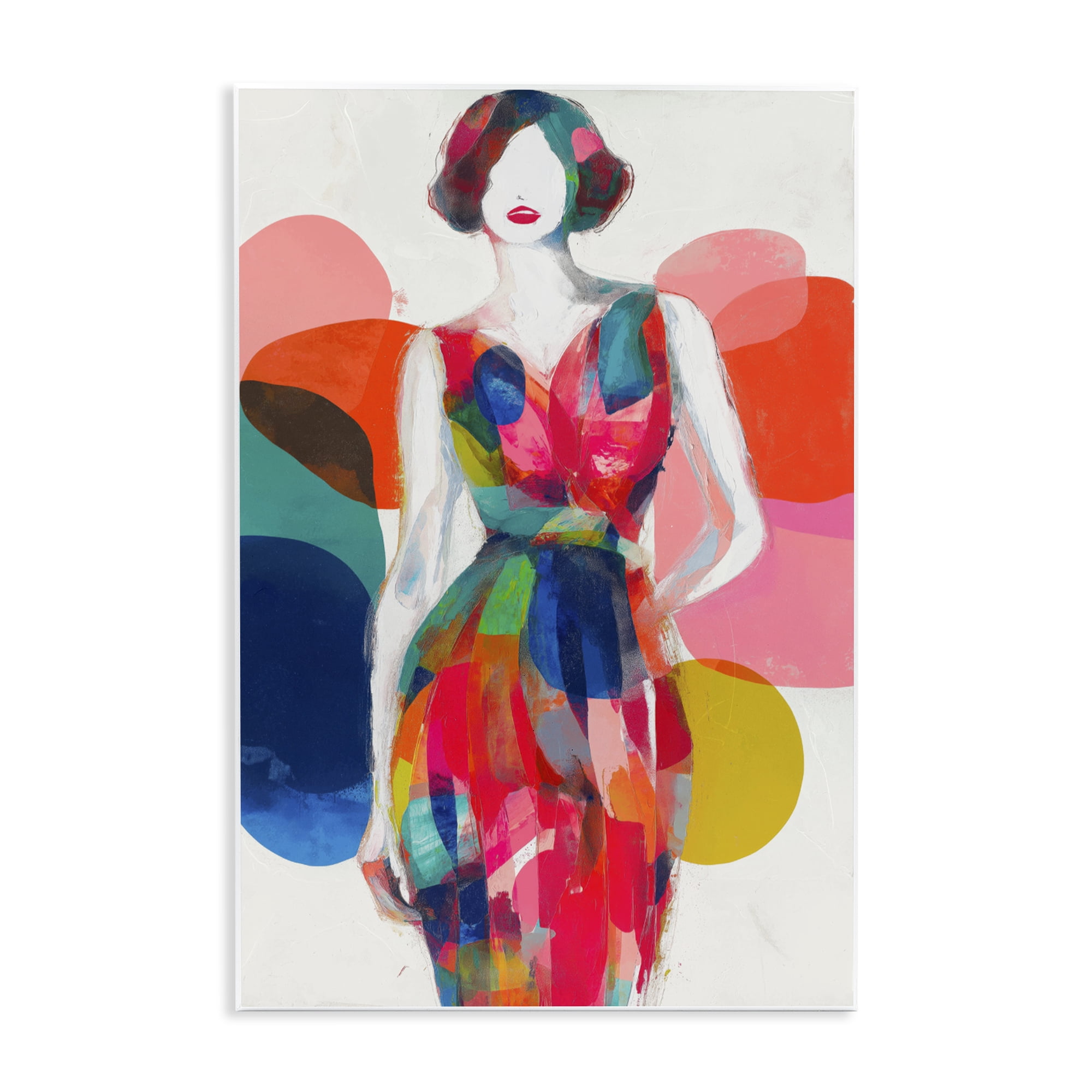 Stupell Industries Deco Fashion Woman Wall Plaque Art, design by Chromatic Storm Studio