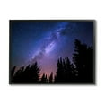 thumbnail image 1 of Stupell Industries Deep Blue & Purple Galaxy Sky Stars Woodlands Border Framed Wall Art, 14 x 11, Design by Alpenglow Workshop, 1 of 5