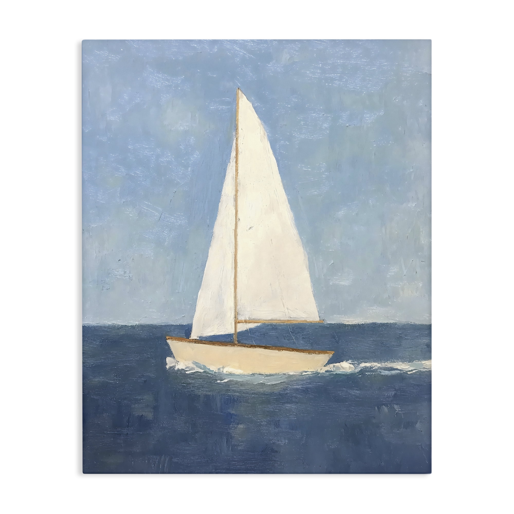 Stupell Industries Deep Blue Sail at Sea Canvas Wall Art, design by Creative Studio