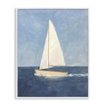 thumbnail image 1 of Stupell Industries Transitional Deep Blue Sail at Sea White Framed Giclee Art, 16 x 20, by Creative Studio, 1 of 8