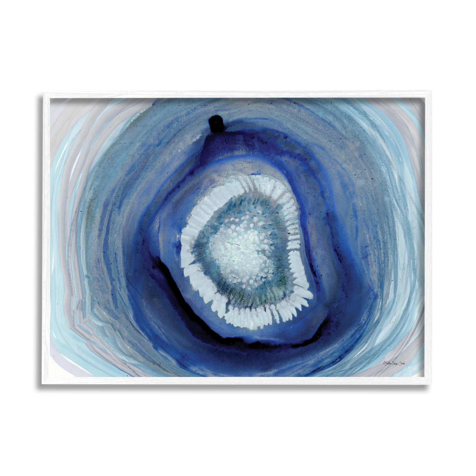 Stupell Industries Deep Blue Water Layers Abstract Modern Painting, 30 ...