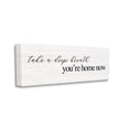 thumbnail image 1 of Stupell Industries Deep Breath You're Home Phrase Charming Minimal Text Inspirational Painting Gallery Wrapped Canvas Art Print Wall Art, 20 x 48, 1 of 6