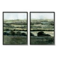 thumbnail image 1 of Stupell Industries Deep Green Countryside Hills Abstract Landscape Black Framed, 16 x 20, Design by Victoria Barnes, 1 of 5