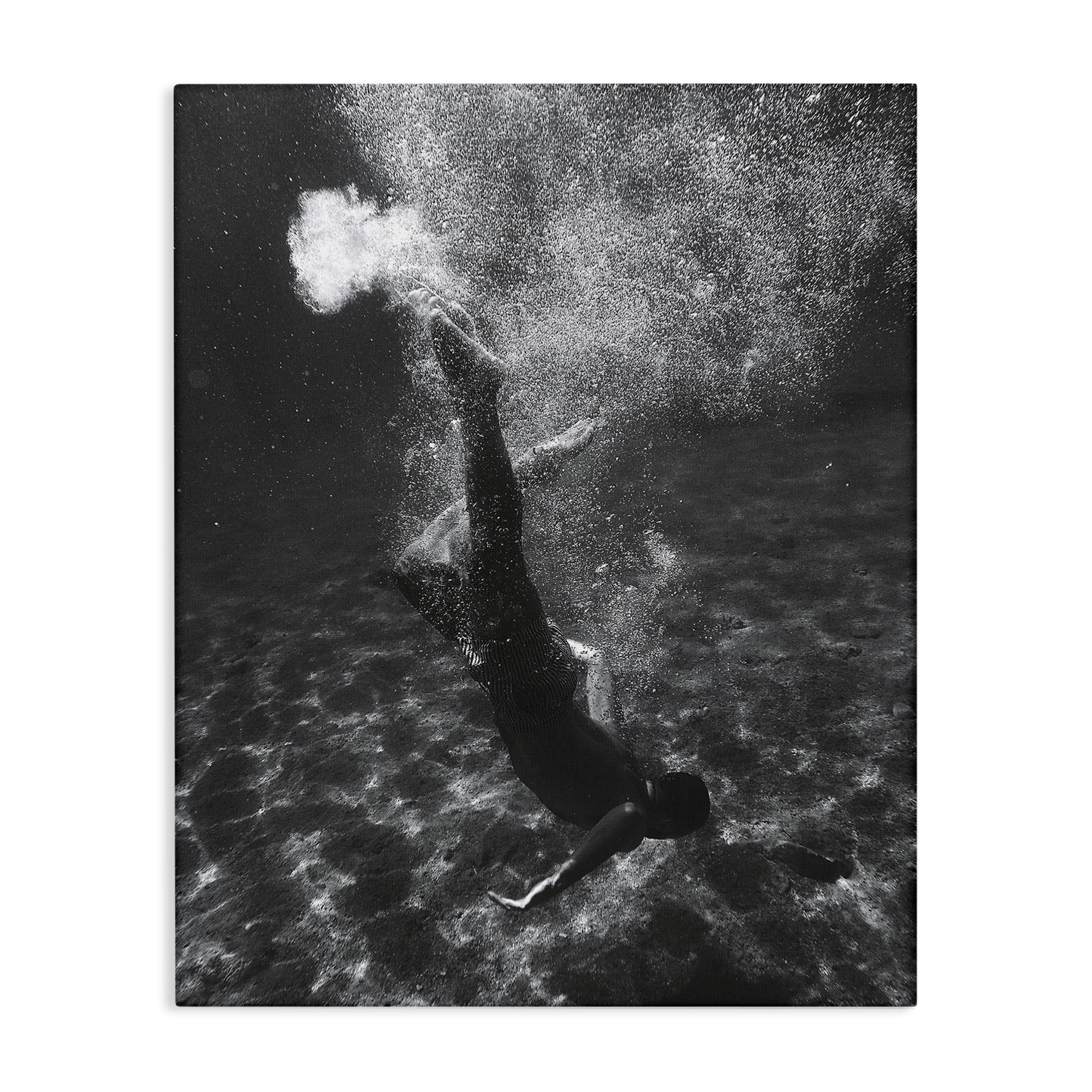 Stupell Industries Deep Ocean Diving Novelty Photography Gallery Wrapped Canvas Art Print Wall Art, 24 x 30