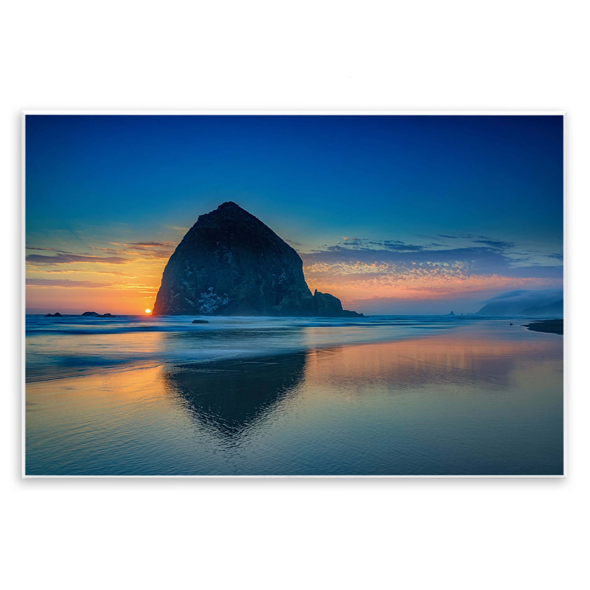 Stupell Industries Deep Sunset Island View Landscape & Nature Photography Unframed Art Print Wall Art, 19 x 13