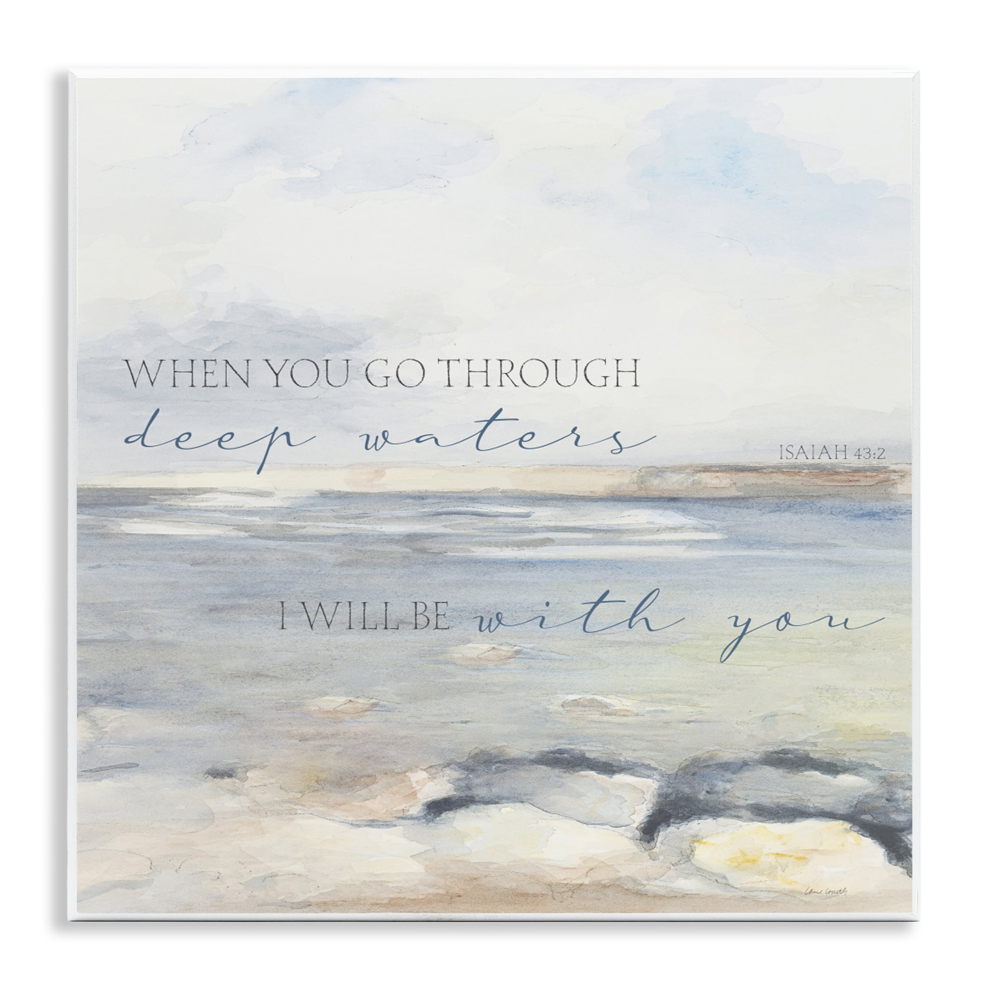 Stupell Industries Deep Waters with You Wall Plaque Art, design by Lanie Loreth