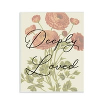 Stupell Industries Deeply Loved with Marigold Plants & Flowers Painting Unframed Art Print Wall Art, 11 x 14