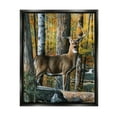 thumbnail image 1 of Stupell Industries Deer Among Autumn Foliage Animals & Insects Painting Black Floater Framed Art Print Wall Art, 17 x 21, 1 of 9
