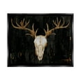 thumbnail image 1 of Stupell Industries Deer Antlers Skull Dark Rustic Animals & Insects Painting Black Floater Framed Art Print Wall Art, 1 of 9