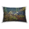 thumbnail image 1 of Stupell Industries Deer Drinking from River Decorative Printed Throw Pillow Design by Andrew Kiss., 1 of 6