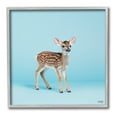 thumbnail image 1 of Stupell Industries Deer Fawn on Blue Animals & Insects Painting Gray Framed Art Print Wall Art, 24 x 24, 1 of 9