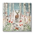 thumbnail image 1 of Stupell Industries Deer In Nighttime Birch Forest Holiday Painting Gallery Wrapped Canvas Print Wall Art, 1 of 5