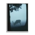 thumbnail image 1 of Stupell Industries Deer Silhouette Between Trees Foggy Forest Wildlife Framed Wall Art, 11 x 14, Design by Denise Brown, 1 of 5
