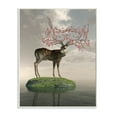 thumbnail image 1 of Stupell Industries Deer Tree Island Abstract Animal Design Wood Plaque by Cynthia Decker, 1 of 1