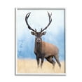 thumbnail image 1 of Stupell Industries Deer in Open Field Animals & Insects Painting White Framed Art Print Wall Art, 11 x 14, 1 of 9
