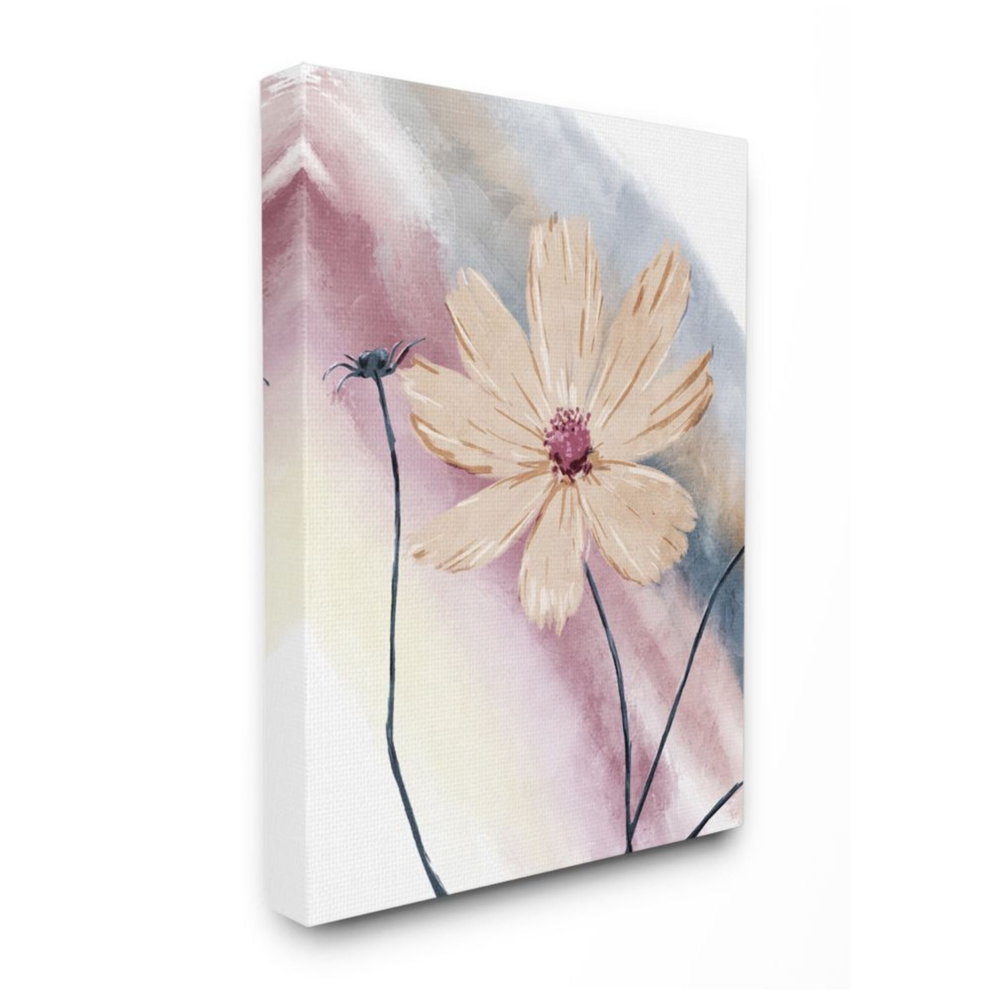 Stupell Industries Defined Beige Floral Soft Muted Rainbow Design by Onrei, 16" x 20"