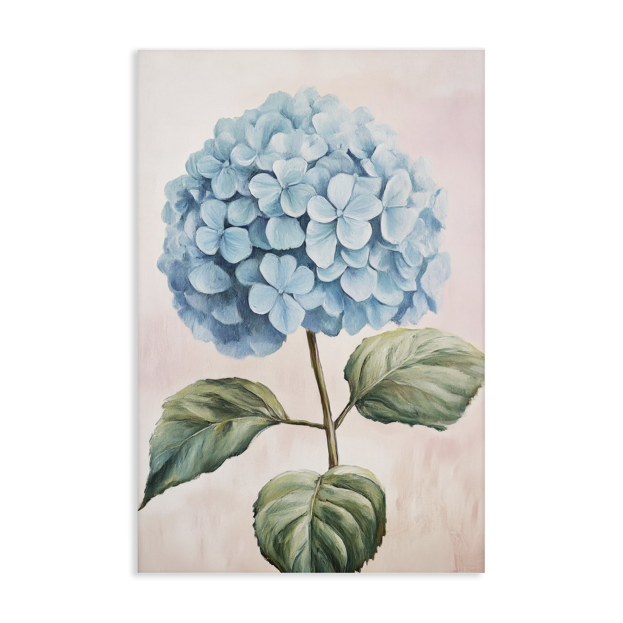 Stupell Industries Delicate Baby Blue Hydrangea Canvas Wall Art, design by Petal Prints Design
