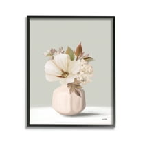 Stupell Industries Delicate Blooms in Vase Botanical & Floral Painting Black Framed Art Print Wall Art, 11 x 14