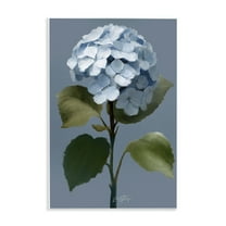 Stupell Industries Delicate Blue Hydrangea Plants & Flowers Painting Unframed Art Print Wall Art, 10 x 15