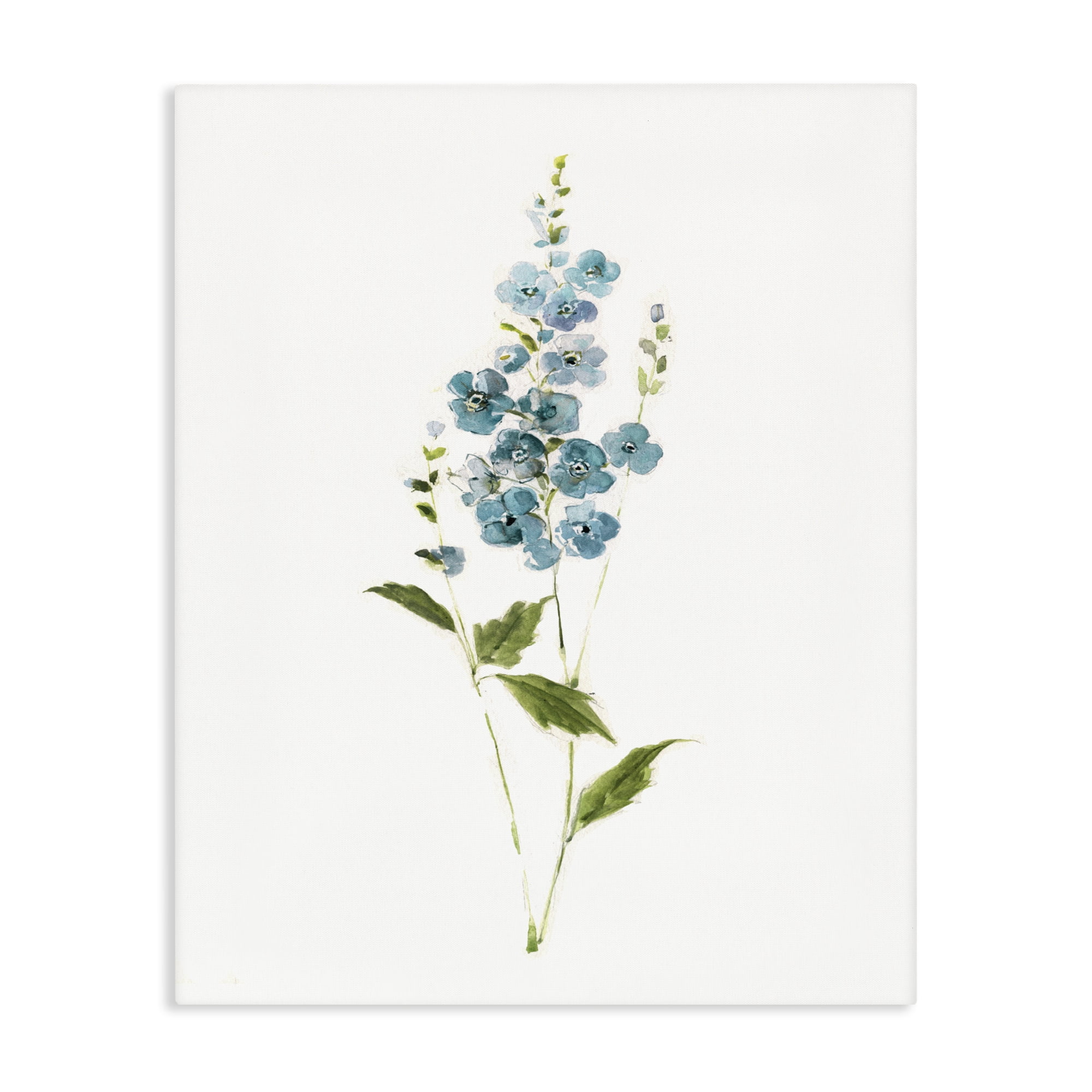 Stupell Industries Delicate Blue Sprigs Canvas Wall Art, design by Sally Swatland