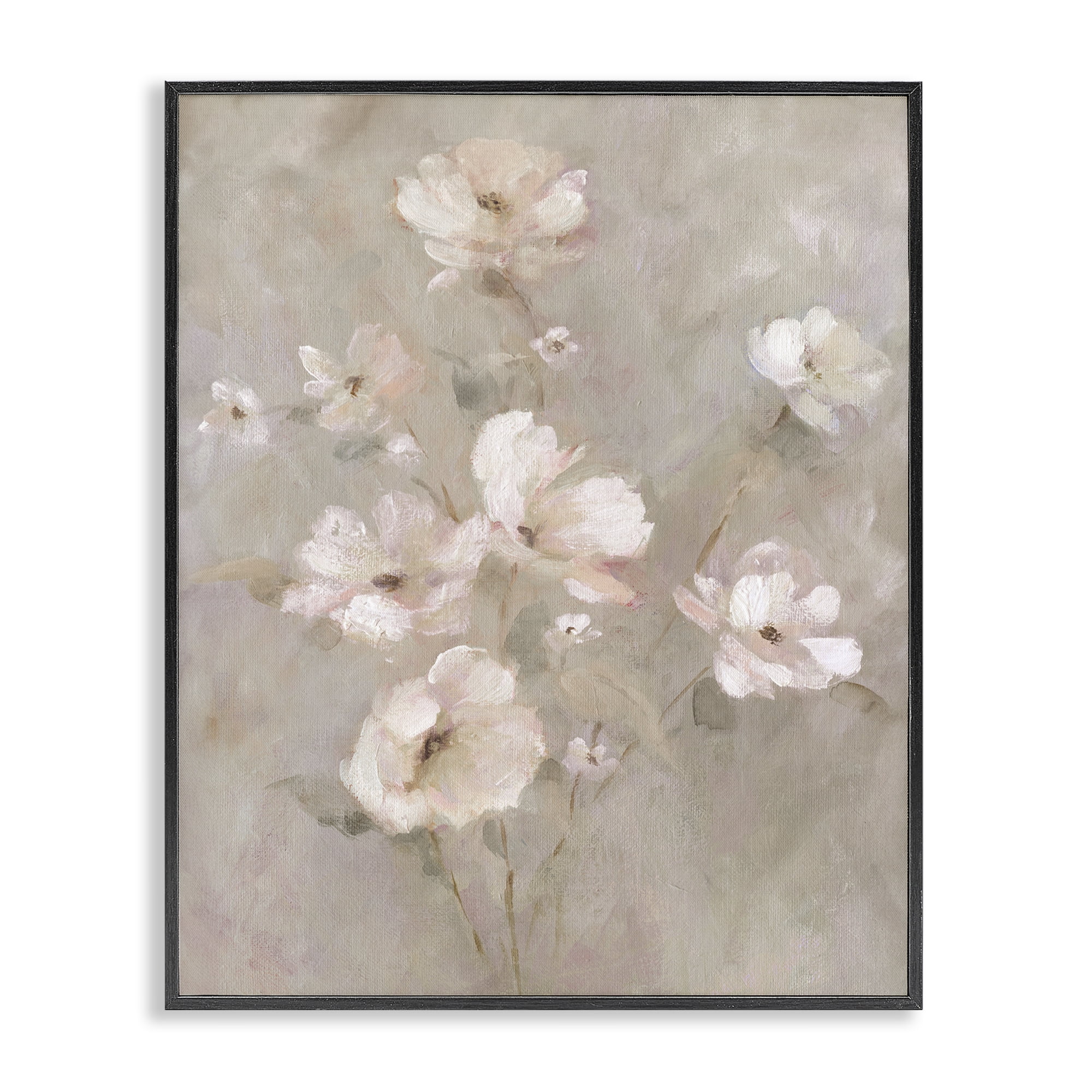 Stupell Industries Delicate Blush Floral Arrangement Black Framed Giclee Art, design by Carol Robinson