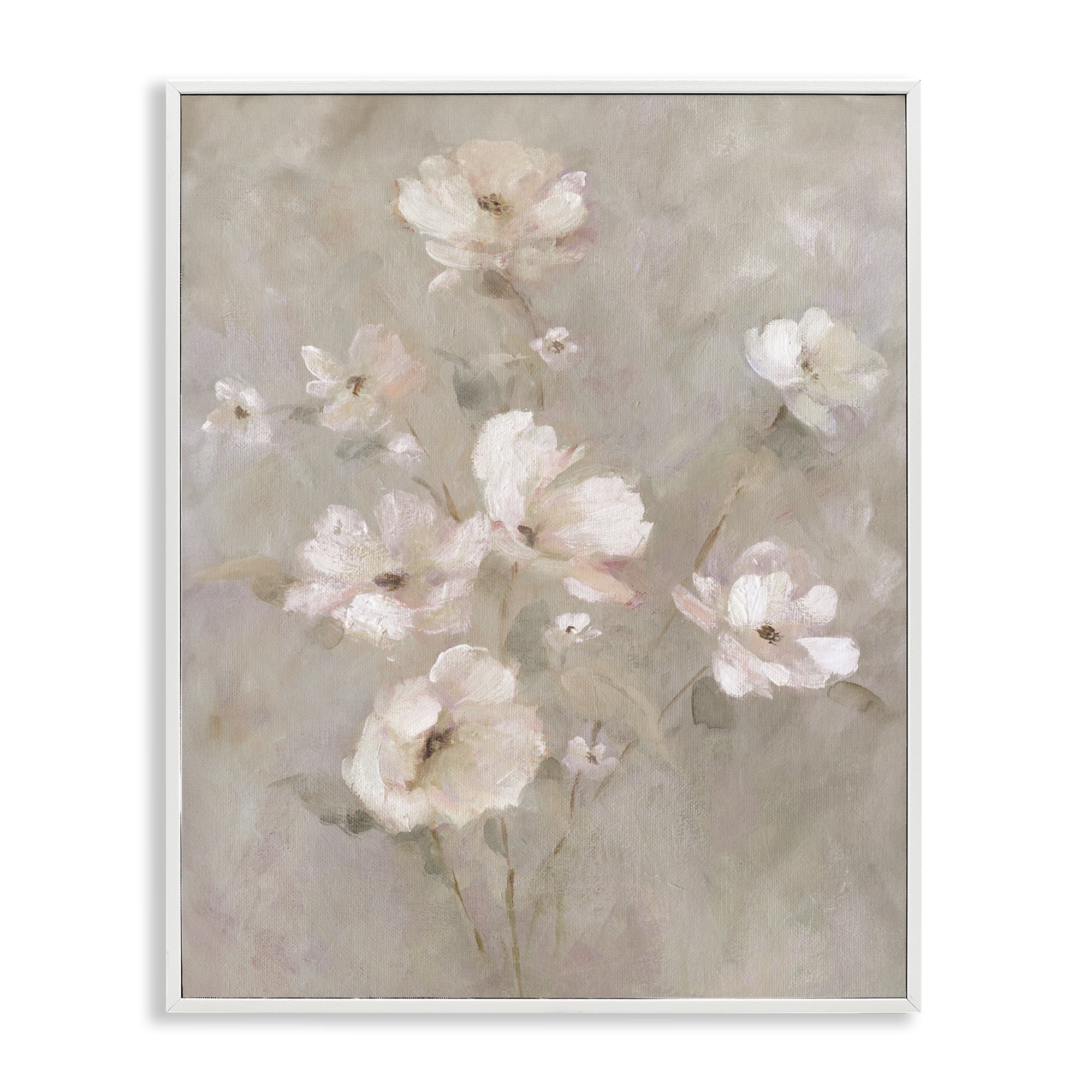 Stupell Industries Delicate Blush Floral Arrangement White Framed Giclee Art, design by Carol Robinson