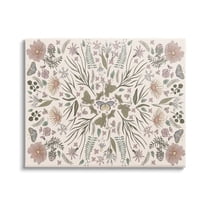 Stupell Industries Delicate Botanical Pattern Intricate Butterfly Insects Motif Graphic Art Gallery Wrapped Canvas Print Wall Art, Design by Birgit Maria Kiennast