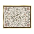 thumbnail image 1 of Stupell Industries Delicate Botanical Pattern Intricate Butterfly Insects Motif Graphic Art Metallic Gold Floating Framed Canvas Print Wall Art, Design by Birgit Maria Kiennast, 1 of 9