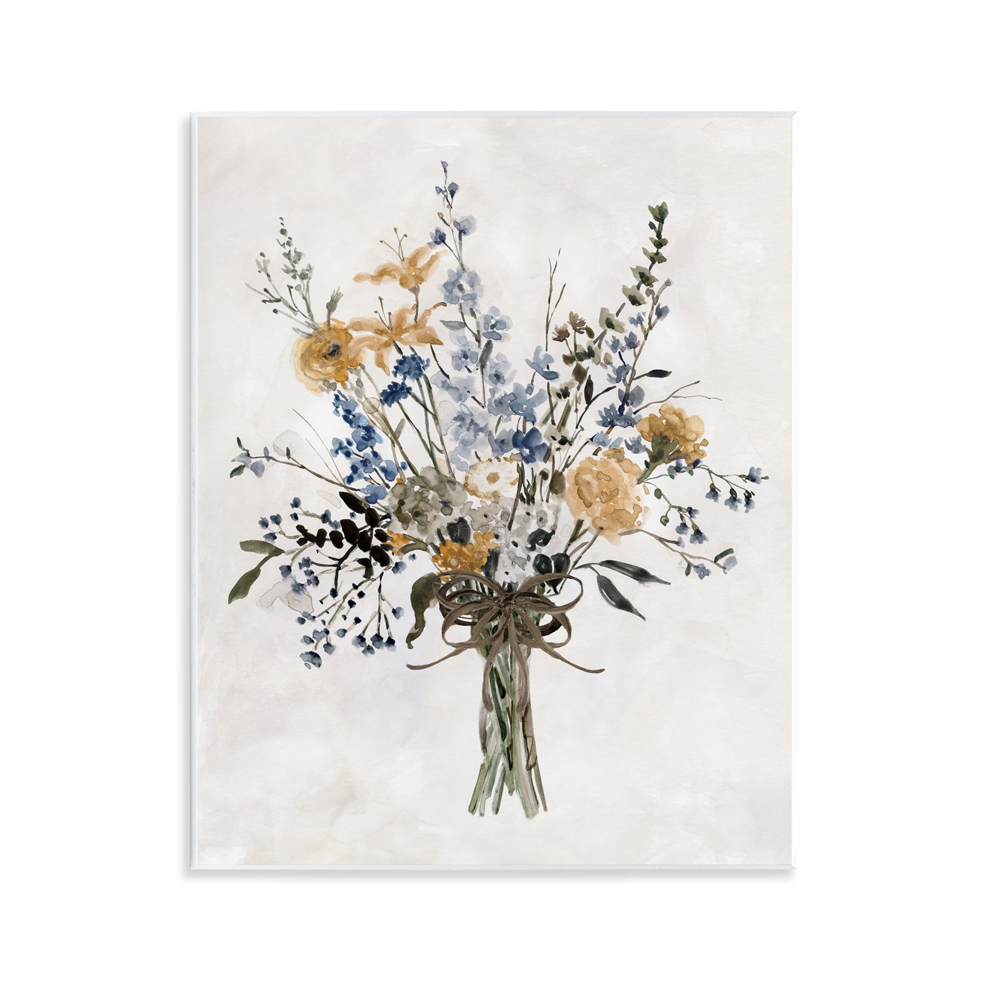Stupell Industries Delicate Botanicals Bushel Wall Plaque Art, design by Carol Robinson