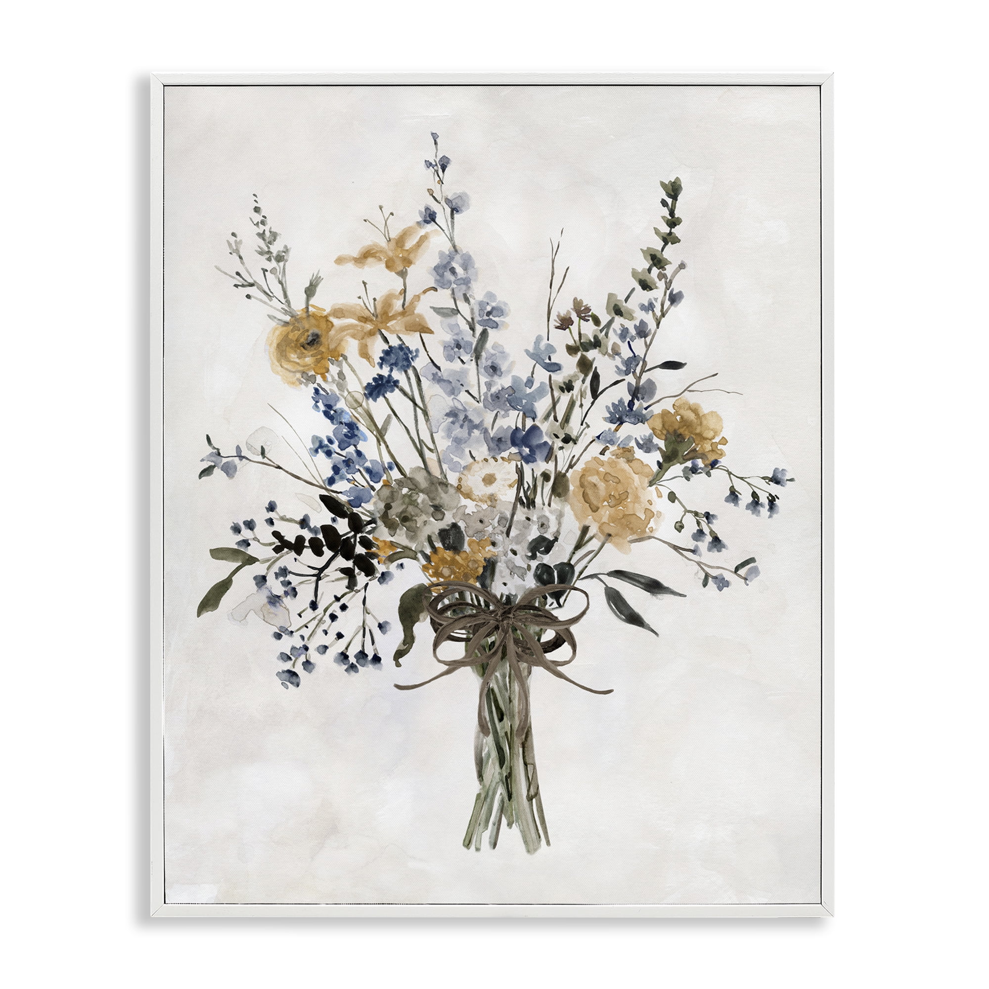 Stupell Industries Delicate Botanicals Bushel White Framed Giclee Art, design by Carol Robinson