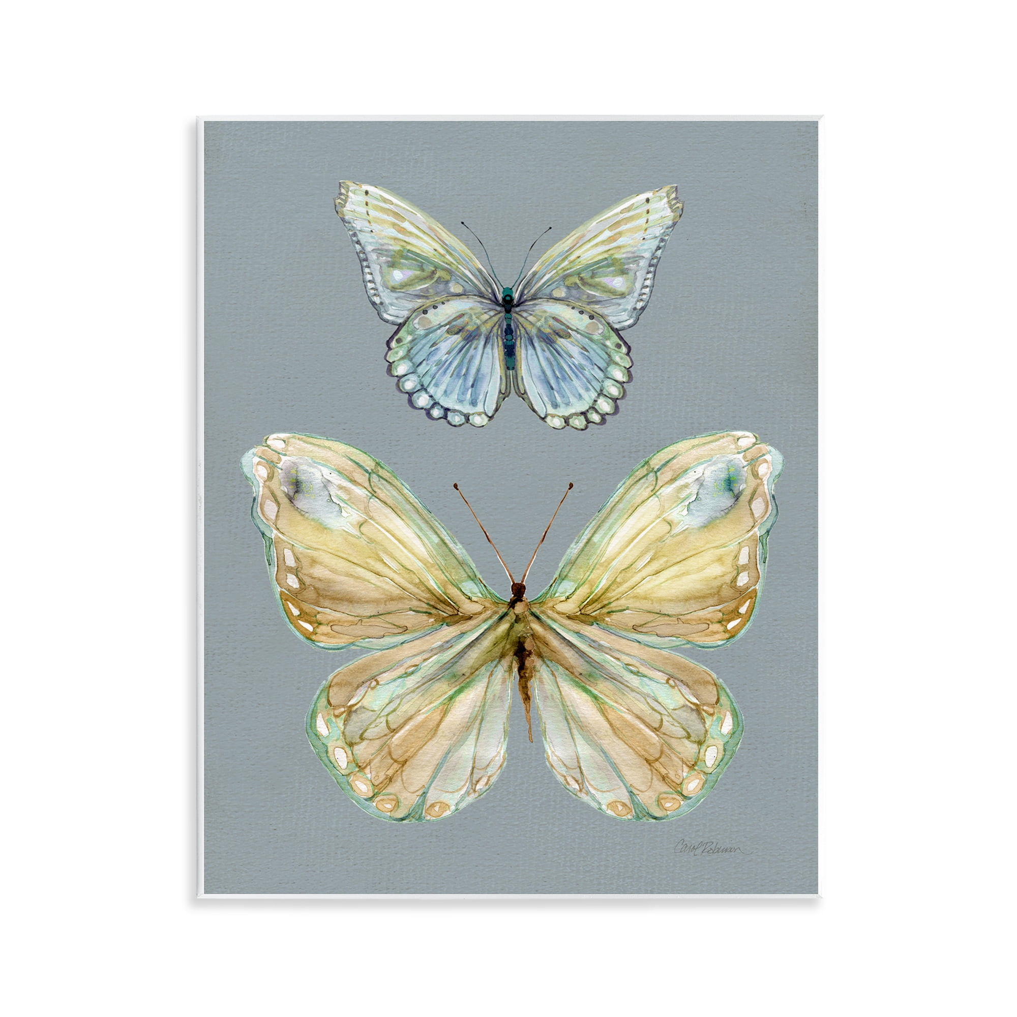 Stupell Industries Delicate Butterflies on Slate Wall Plaque Art, design by Carol Robinson