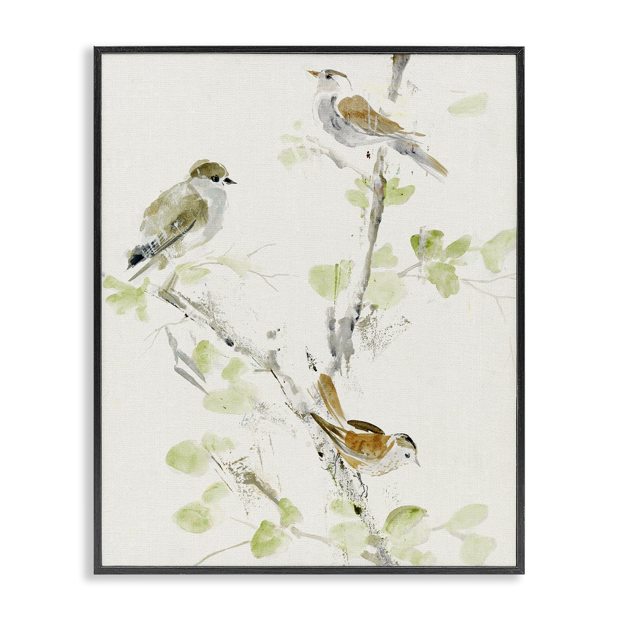 Stupell Industries Delicate Feathers Abstraction Black Framed Giclee Art, design by Lorenzo Collective