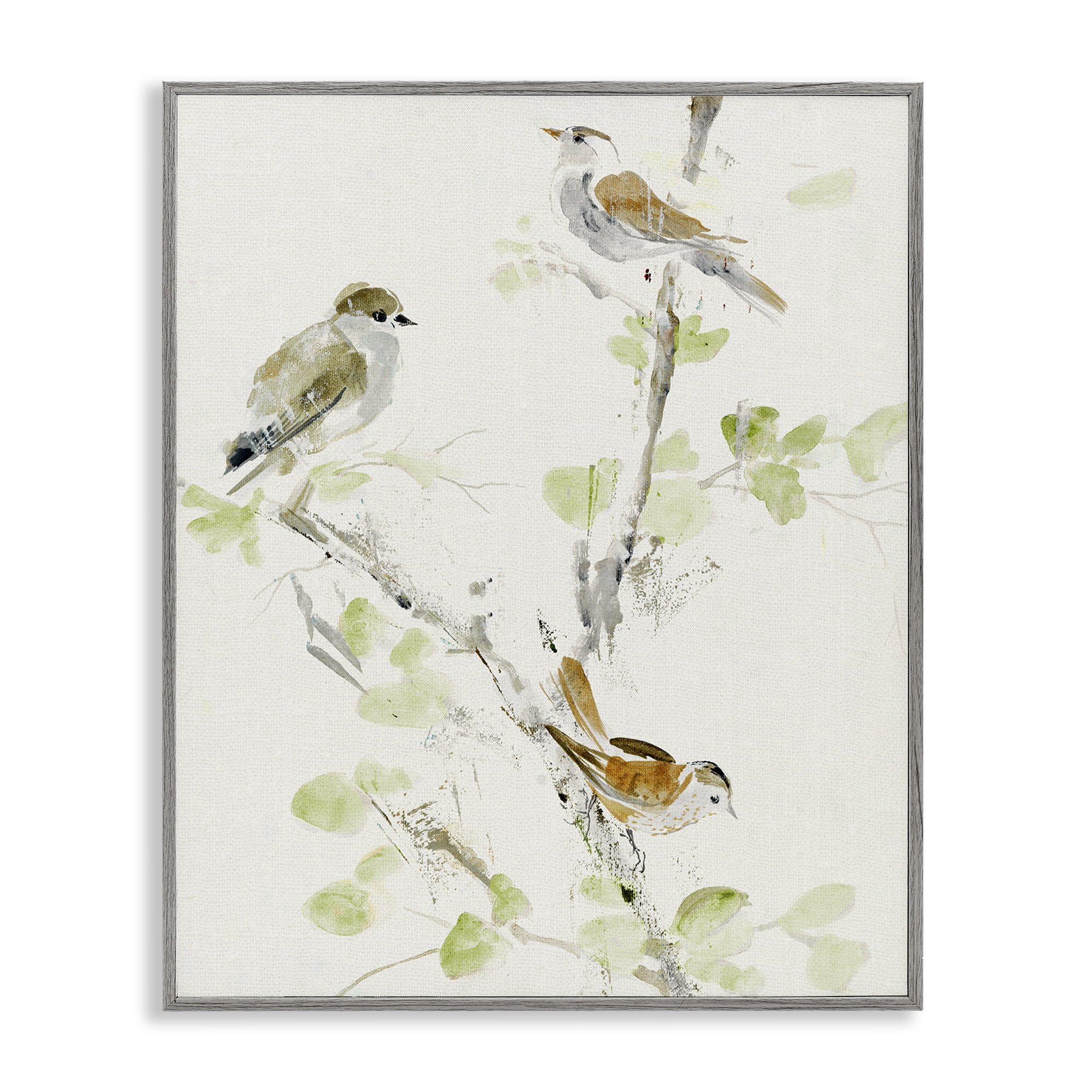 Stupell Industries Delicate Feathers Abstraction Gray Framed Giclee Art, design by Lorenzo Collective