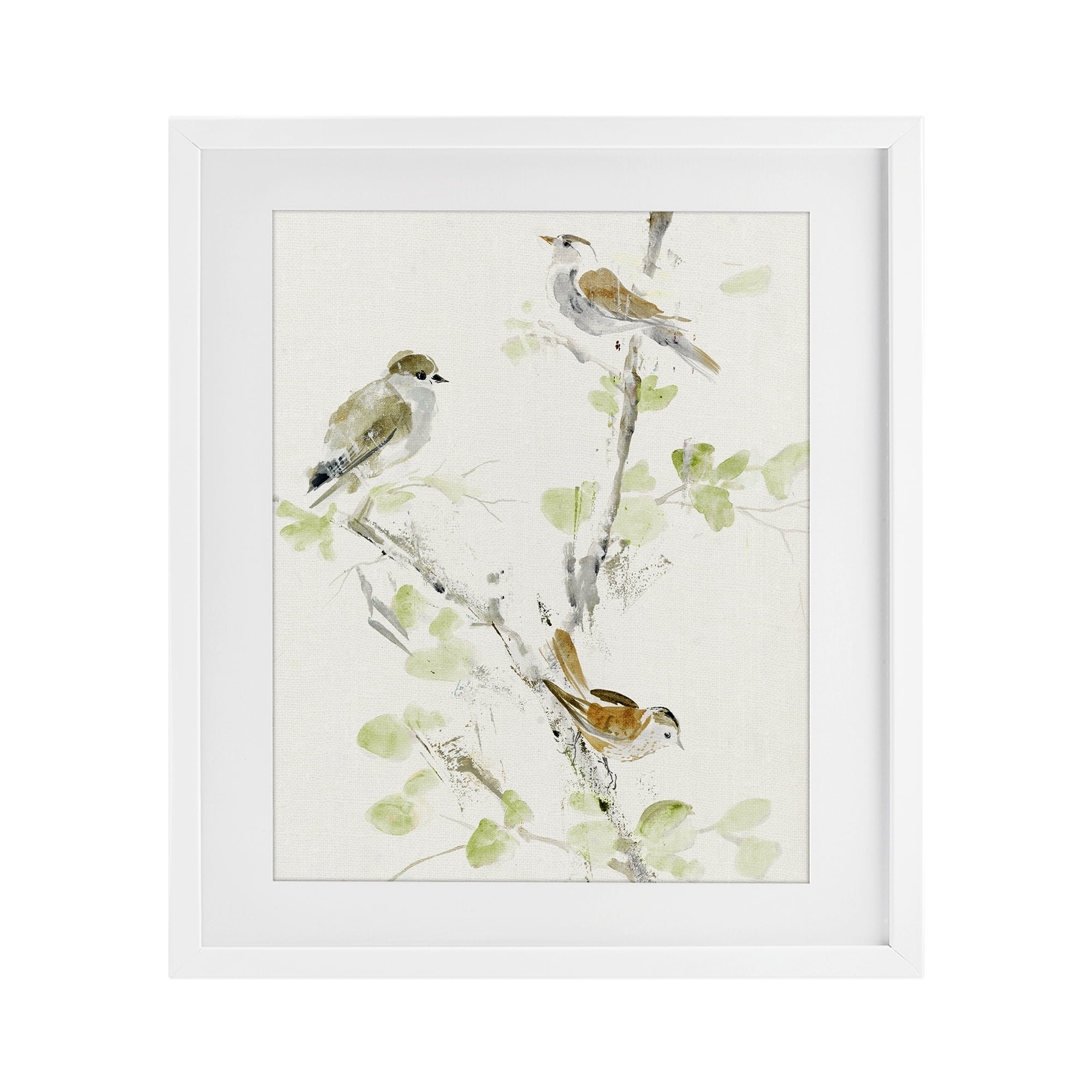 Stupell Industries Delicate Feathers Abstraction White Framed Print Under Glass, design by Lorenzo Collective