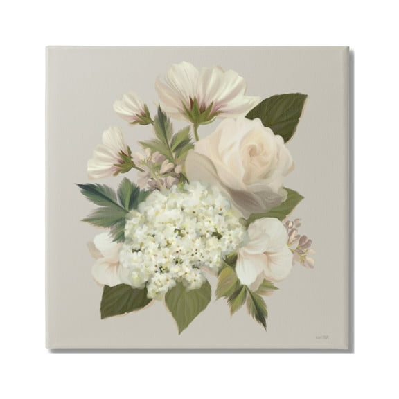 Stupell Industries Delicate Flower Blossom Arrangement Soft Mixed Botanicals Graphic Art Gallery Wrapped Canvas Print Wall Art, Design by House Fenway