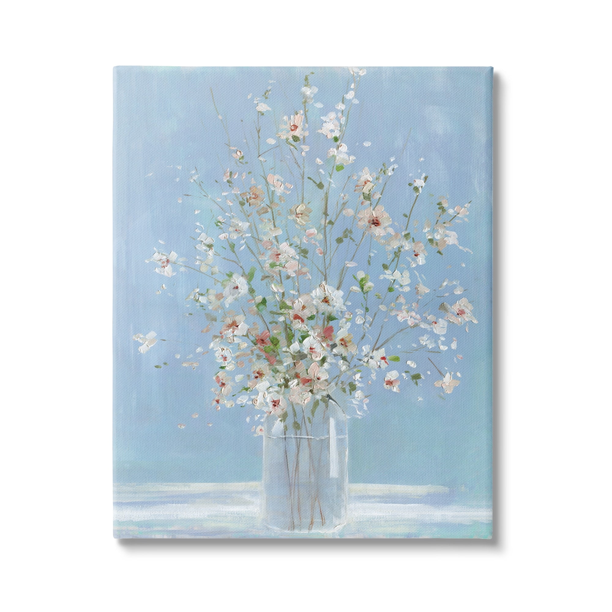 Stupell Industries Delicate Flower Blossoms Ikebana Arrangement Vase , 30 x 40, Design by Sally Swatland