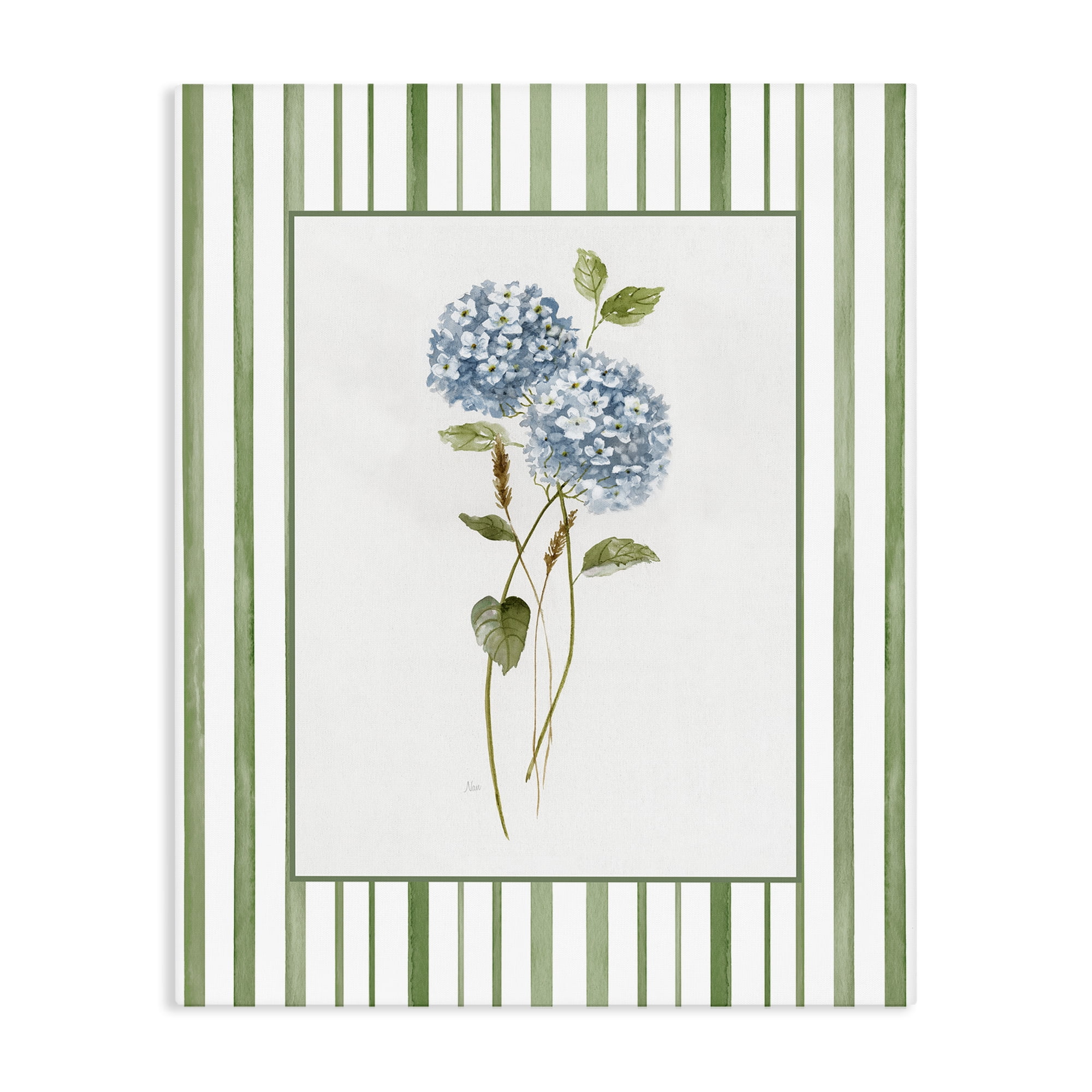 Stupell Industries Delicate Hydrangea & Dried Wheat Canvas Wall Art, design by Nan