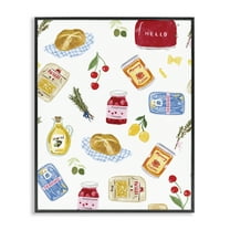 Stupell Industries Delicate Kitchen Delights Food & Beverage Painting Black Framed Art Print Wall Art, 11 x 14