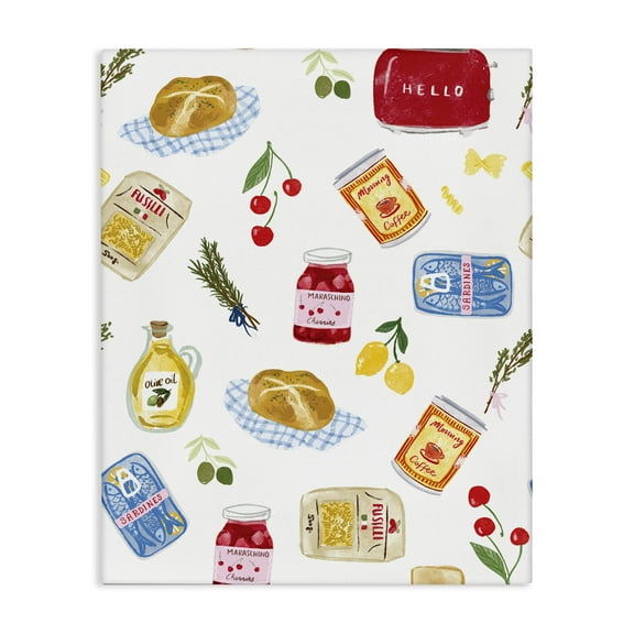 Stupell Industries Delicate Kitchen Delights Food & Beverage Painting Wrapped Canvas Art Print Wall Art, 16 x 20