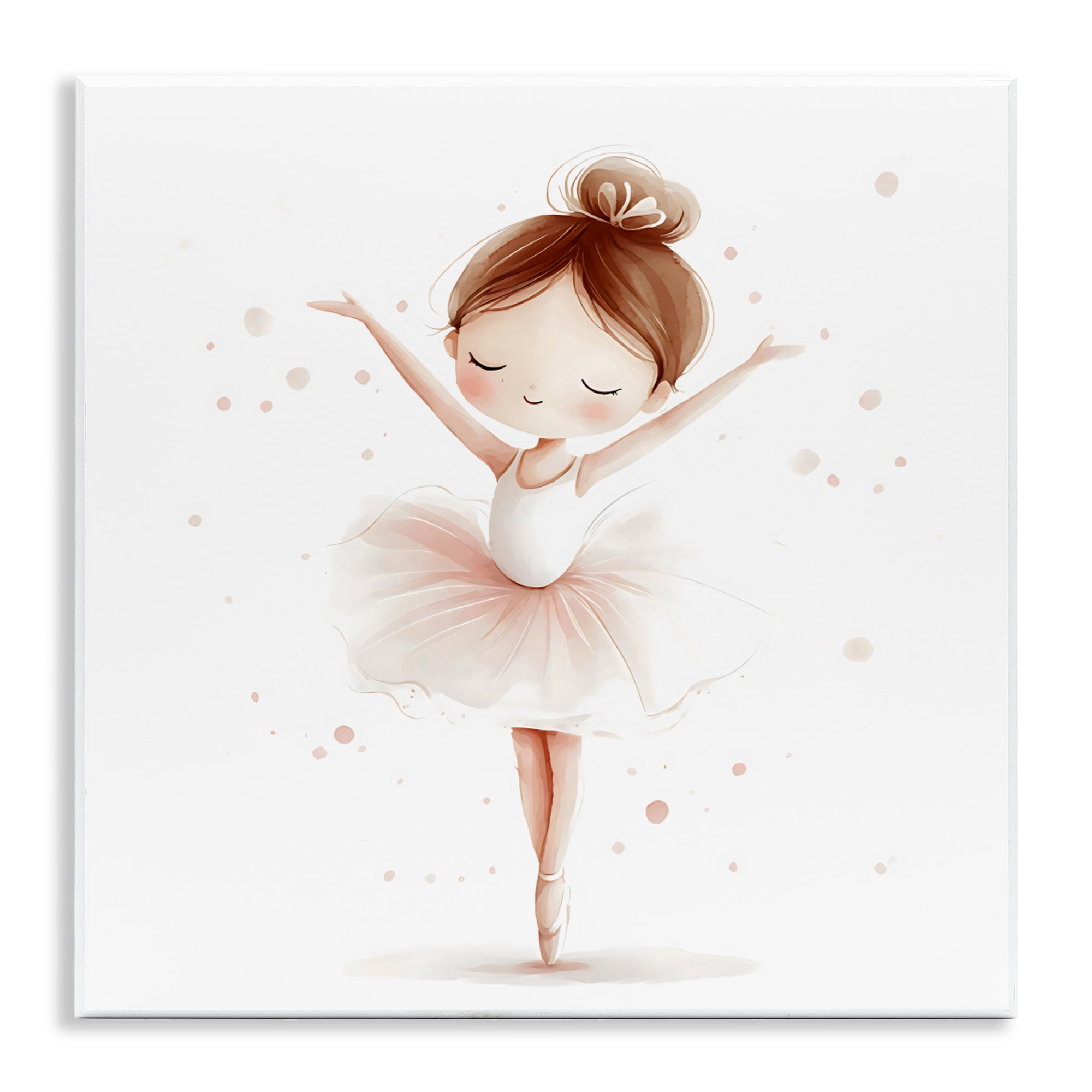 Stupell Industries Delicate Little Ballerina Girl Wall Plaque Art, design by Creative Studio