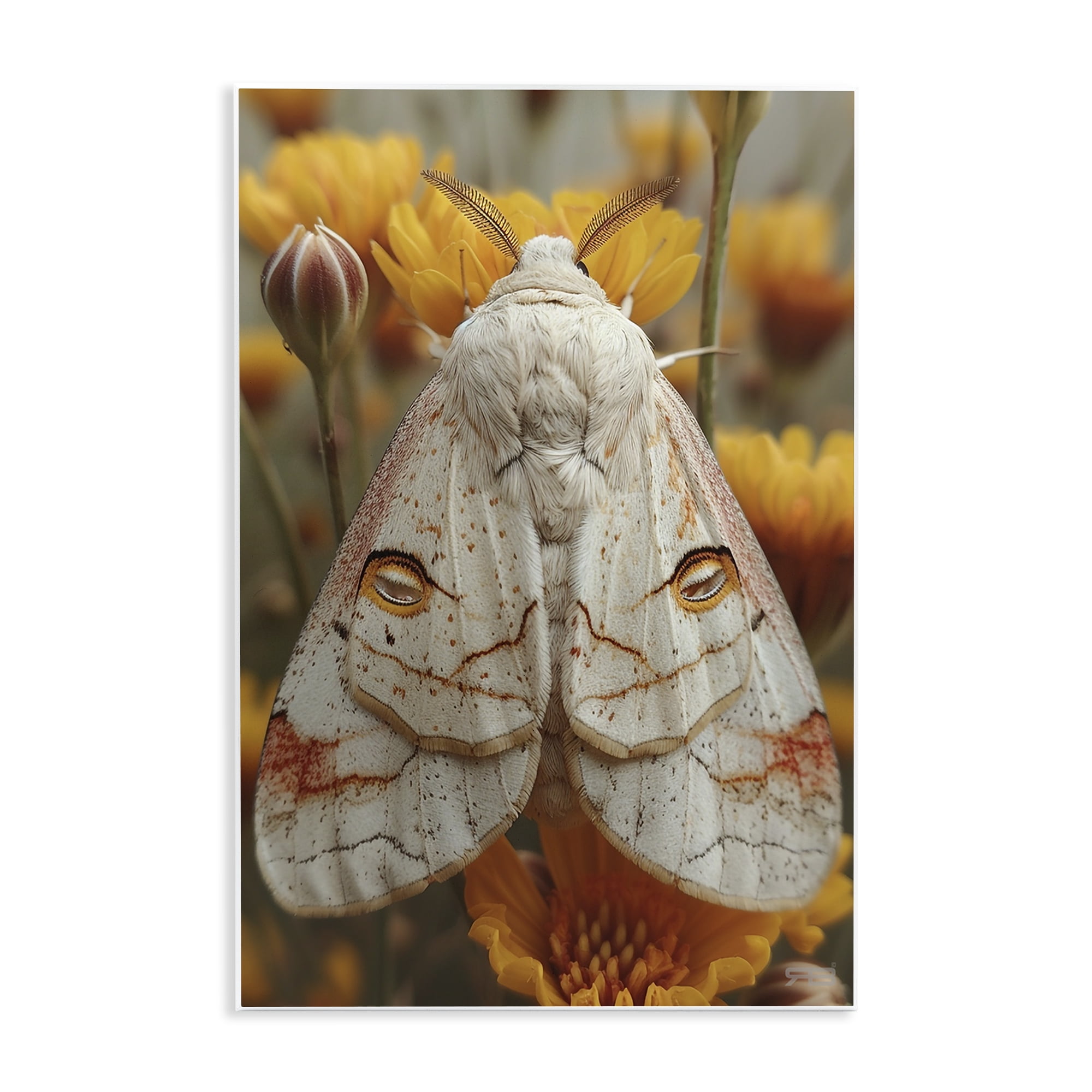 Stupell Industries Delicate Luna Moth Animals & Insects Painting Unframed Art Print Wall Art, 13 x 19