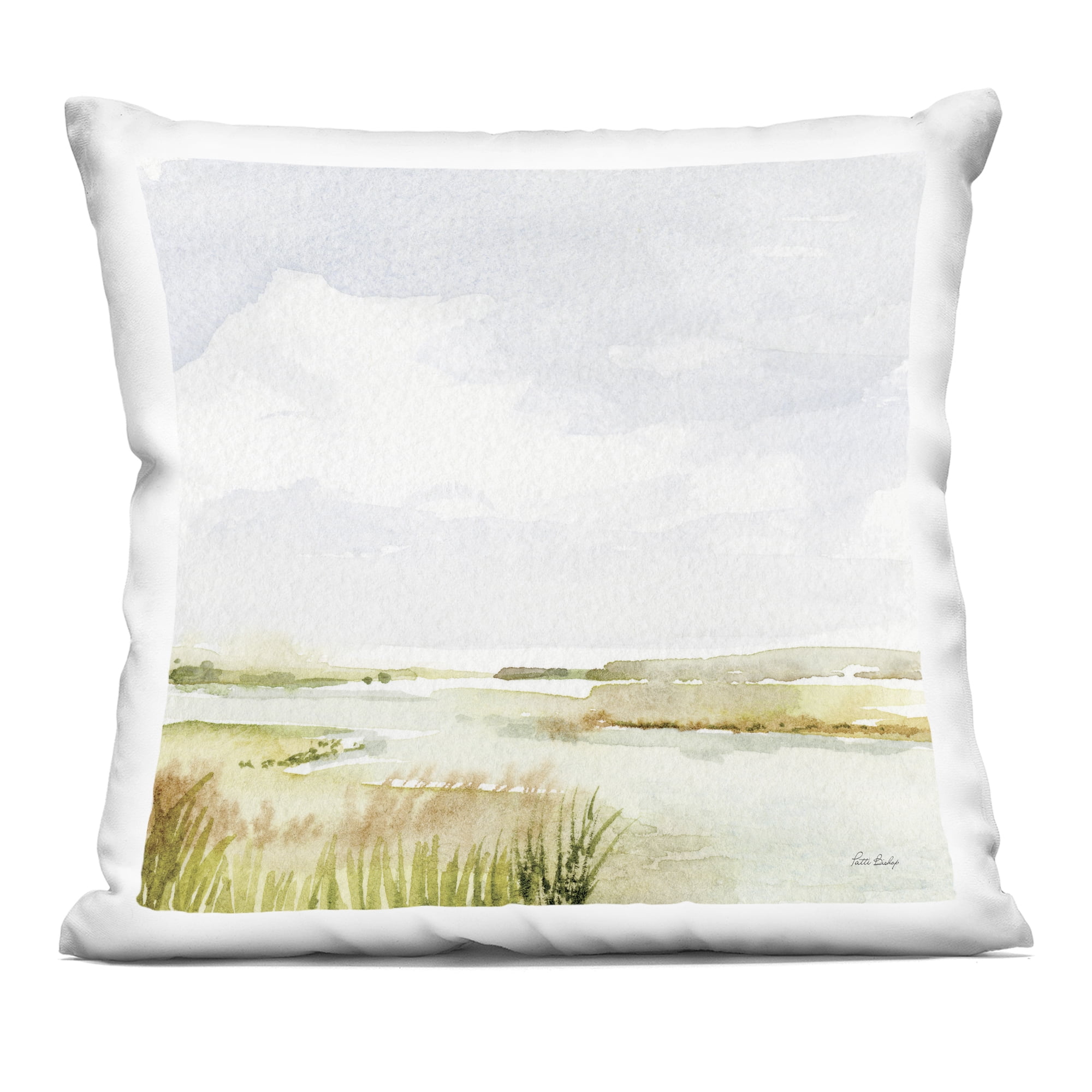 Stupell Industries Delicate Marsh Painting Decorative Printed Throw Pillow, design by Patti Bishop
