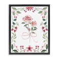 thumbnail image 1 of Stupell Industries French Country Delicate Roses Floral Border Black Floating Frame Canvas Art, 17 x 21, by Kristen Brockmon, 1 of 7