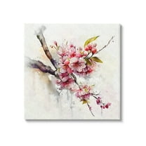 Stupell Industries Delicate Spring Cherry Blossoms Botanical & Floral Painting Gallery Wrapped Canvas Print Wall Art