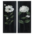 thumbnail image 1 of Stupell Industries Delicate White Blooms Botanical Flower Petal Sprigs Painting Gallery Wrapped Canvas Print Wall Art, Set of 2, Design by Nan, 1 of 5
